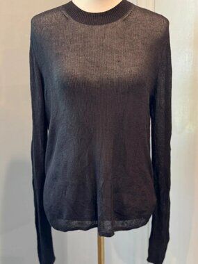 Gap Brown Sheer Fitted Crewneck Sweater Lightweight Layering | XL NWT
